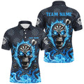 Blue Darts Skull Fire Flame Custom Men Darts, 3D Printed Darts For Team