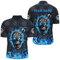 Blue Darts Skull Fire Flame Custom Men Darts, 3D Printed Darts For Team