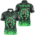 Green Darts Skull Fire Flame Custom Men Darts, 3D Darts For Team