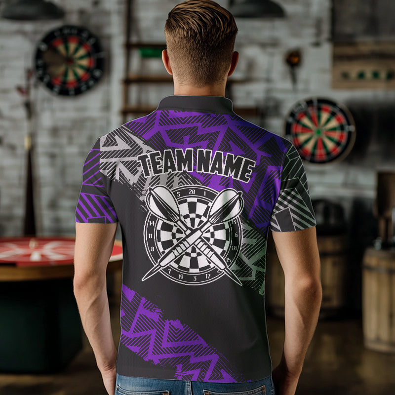 Custom Darts Personalized Zig-Zag Pattern Dart, Cool Dart |Blue