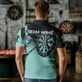 Personalized Grunge Turquoise Darts and Custom Dart Darts Team