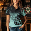 Personalized Grunge Turquoise Darts and Custom Dart Darts Team
