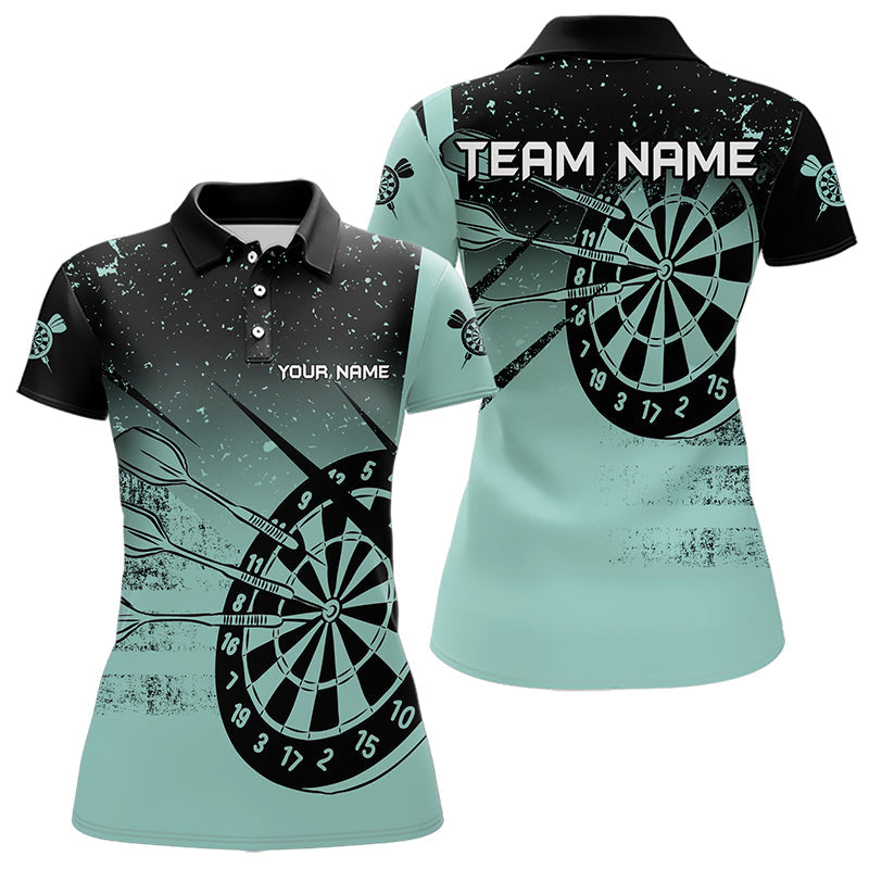 Personalized Grunge Turquoise Darts and Custom Dart Darts Team