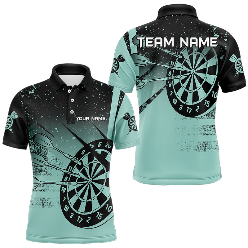 Personalized Grunge Turquoise Darts and Custom Dart Darts Team
