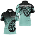 Personalized Grunge Turquoise Darts and Custom Dart Darts Team