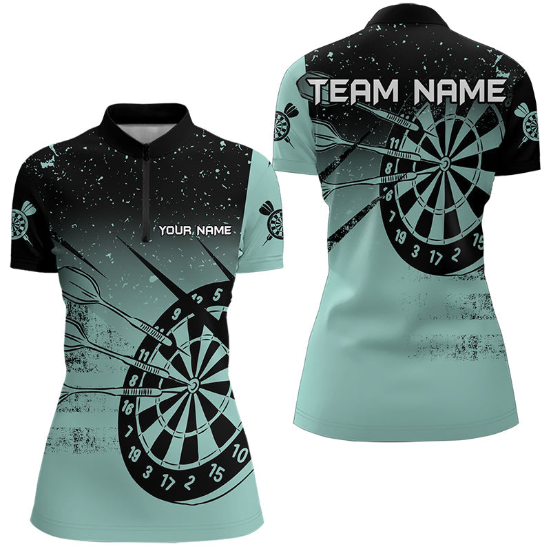 Personalized Grunge Turquoise Darts and Custom Dart Darts Team