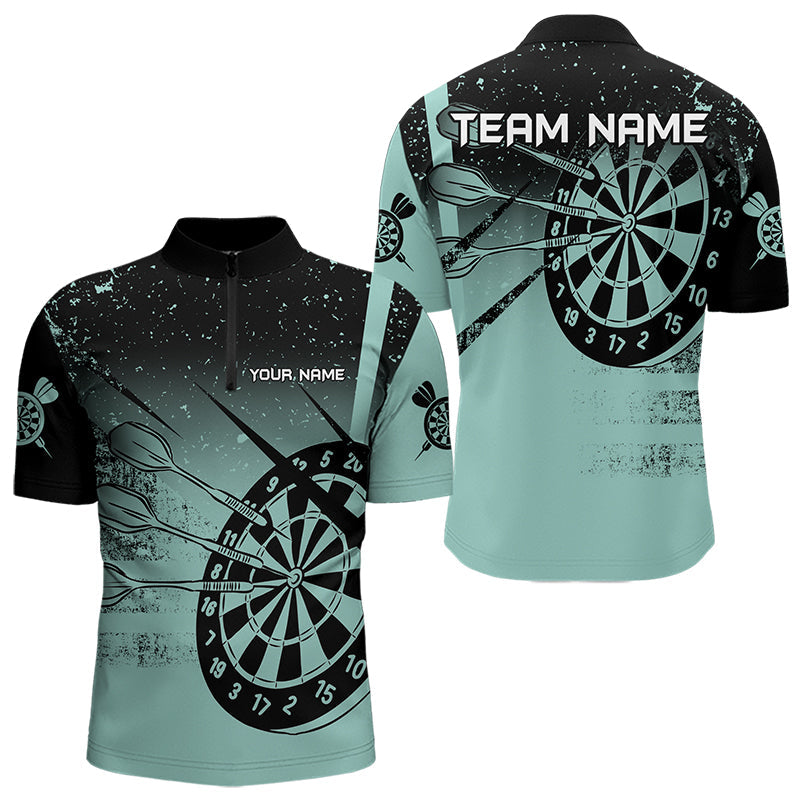 Personalized Grunge Turquoise Darts and Custom Dart Darts Team