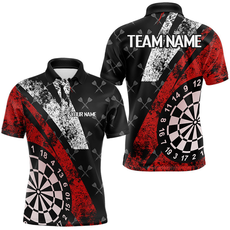 Black And Red Grunge Darts and Custom Darts, Best Darts Team