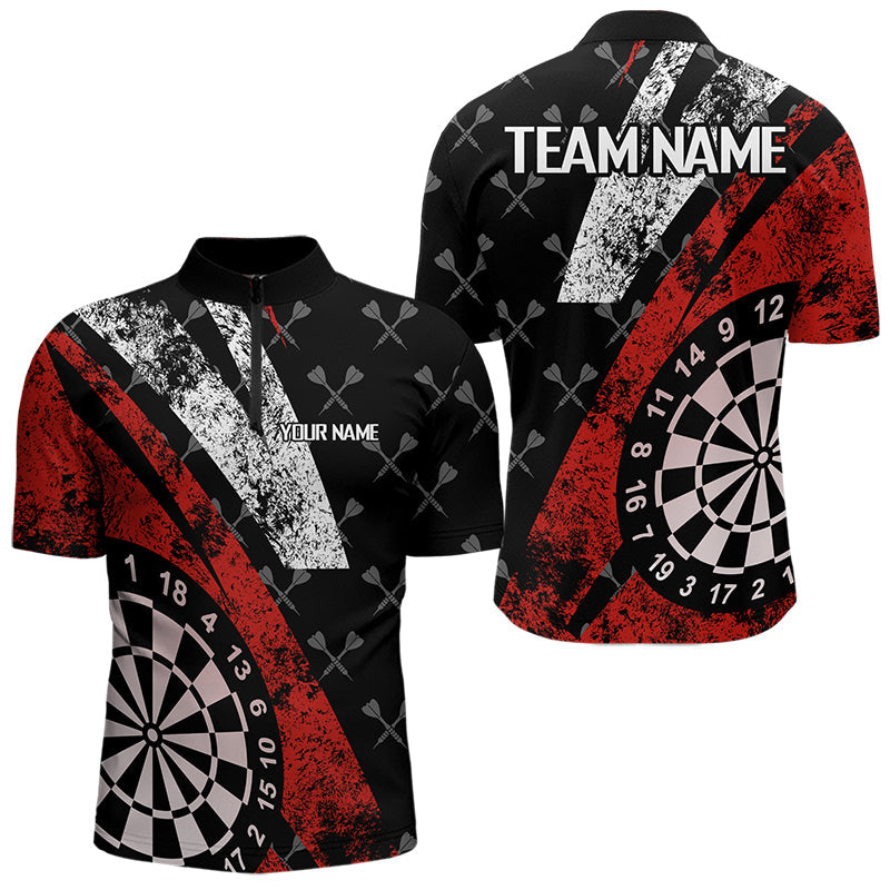 Black And Red Grunge Darts and Custom Darts, Best Darts Team