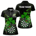 Luckiest Green Shamrock Black Grunge Dart Custom St Patrick Day Dart Team