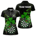Luckiest Green Shamrock Black Grunge Dart Custom St Patrick Day Dart Team