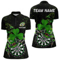 Luckiest Green Shamrock Black Grunge Dart Custom St Patrick Day Dart Team