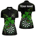 Luckiest Green Shamrock Black Grunge Dart Custom St Patrick Day Dart Team
