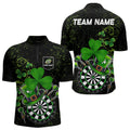 Luckiest Green Shamrock Black Grunge Dart Custom St Patrick Day Dart Team