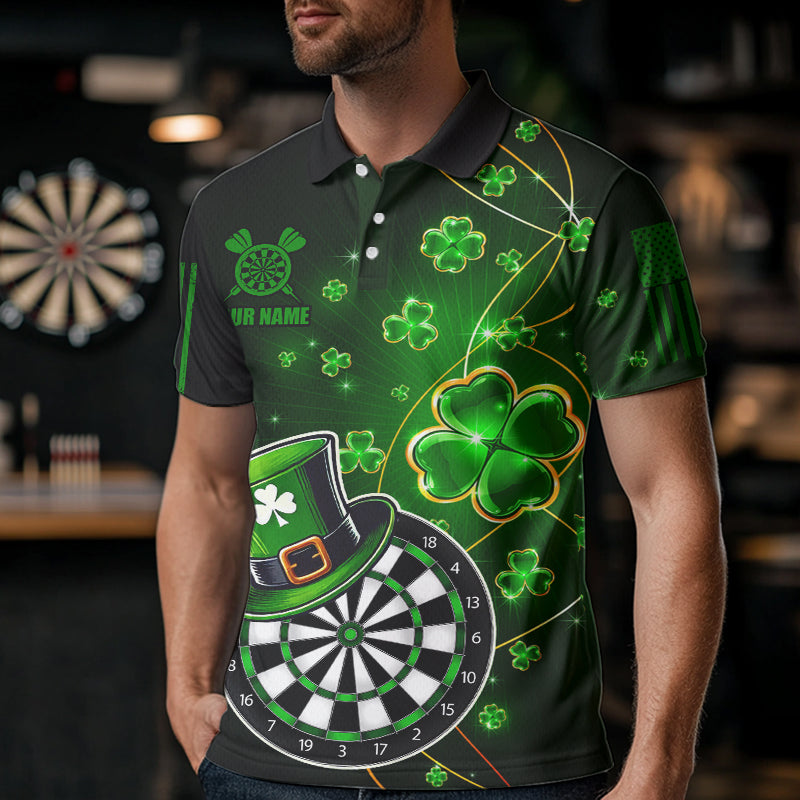 Green Glowing Shamrock Luckiest Dart Custom St Patrick Day Dart Outfit