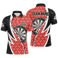 Personalized Darts Board Black Red Darts Men Quarter-Zip Custom Darts Team