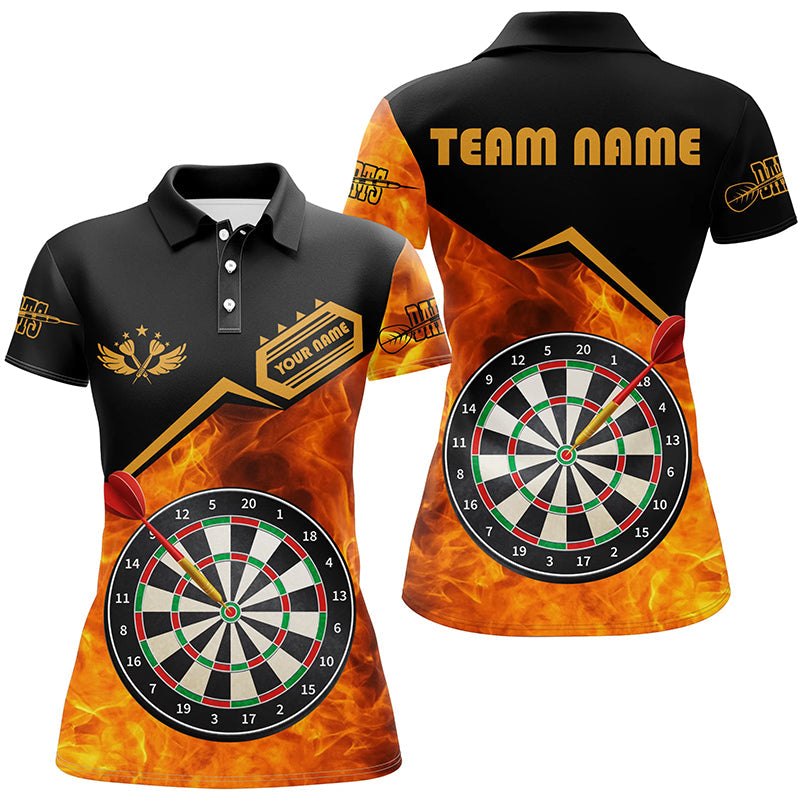 Personalized Darts Fire 3D Printed Men Darts Quarter-Zip Darts Board Attire