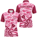 Pink Camo Darts and Quarter-Zip Custom Darts Uniform For Team