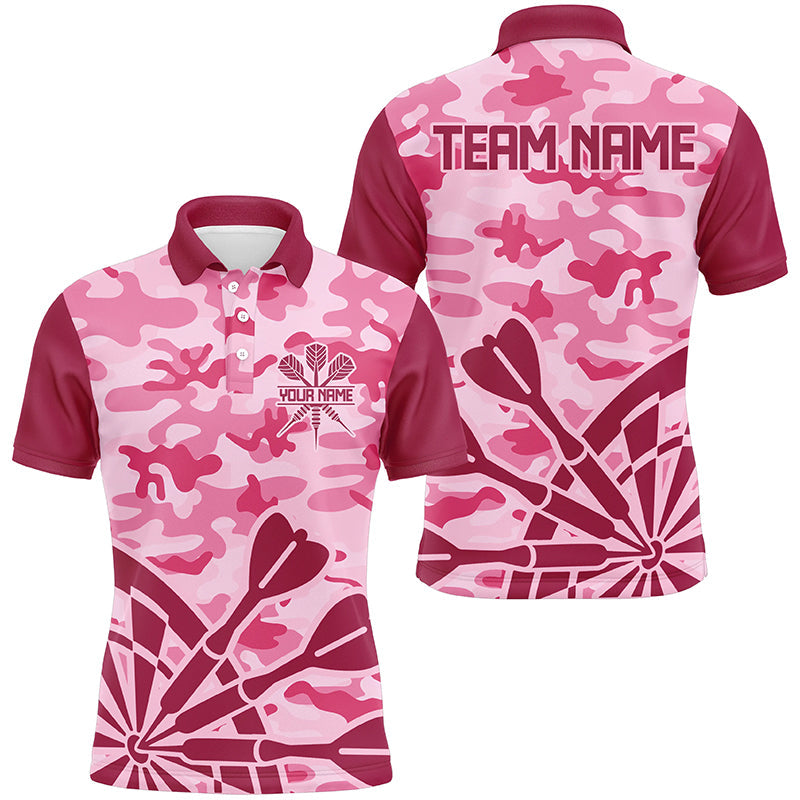 Pink Camo Darts and Quarter-Zip Custom Darts Uniform For Team