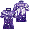 Aim The Tip Arrow Pattern Custom Dart, Funny Dart Team Dart | Purple