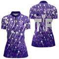 Aim The Tip Arrow Pattern Custom Dart, Funny Dart Team Dart | Purple