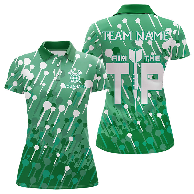 Aim The Tip Arrow Pattern Custom Dart, Funny Dart Team Dart | Green