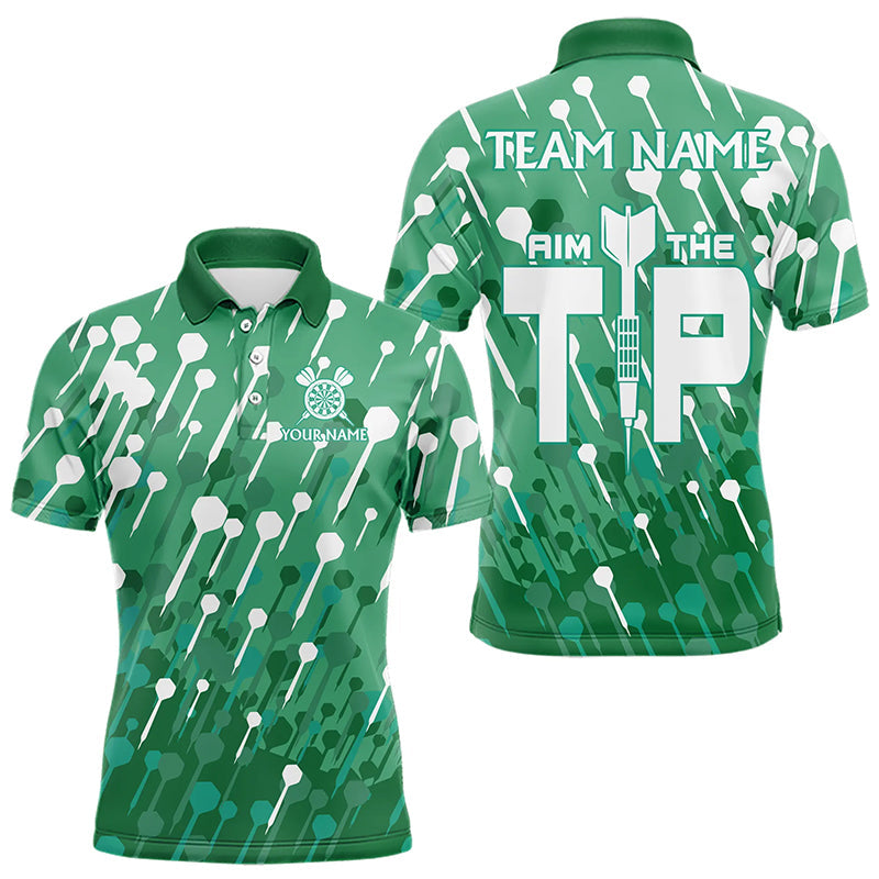 Aim The Tip Arrow Pattern Custom Dart, Funny Dart Team Dart | Green