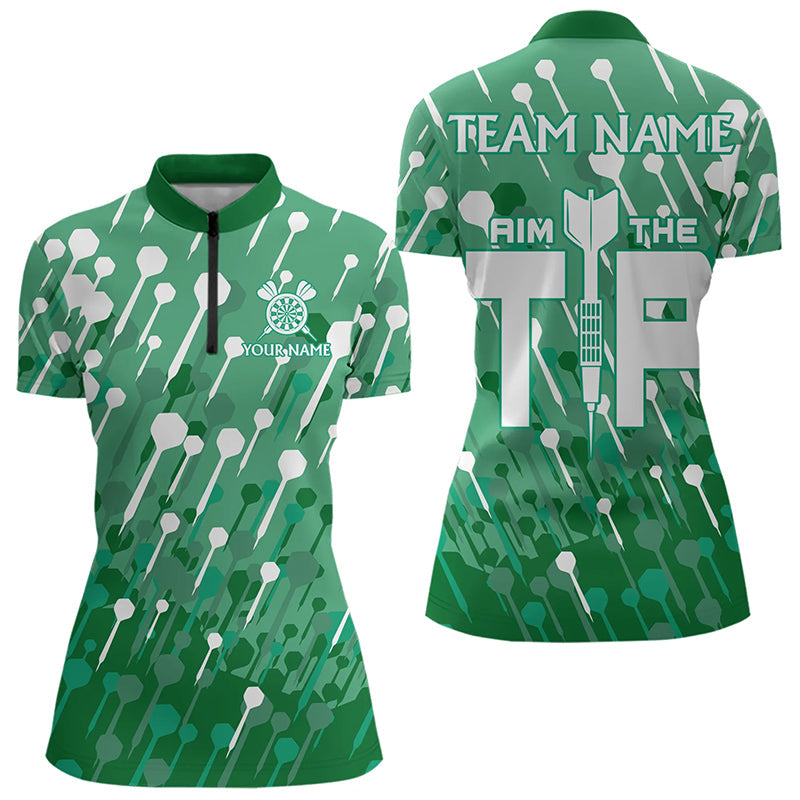 Aim The Tip Arrow Pattern Custom Dart, Funny Dart Team Dart | Green