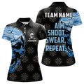 Funny Blue Camo Darts Skull Aim Shoot Swear Repeat Custom Dart Darts Team