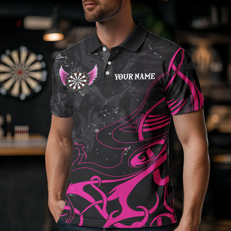Personalized Pink Black Arrow Wings Dart Custom Dart