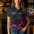 Personalized Pink Black Arrow Wings Dart Custom Dart