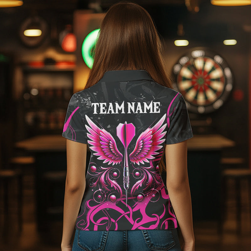 Personalized Pink Black Arrow Wings Dart Custom Dart