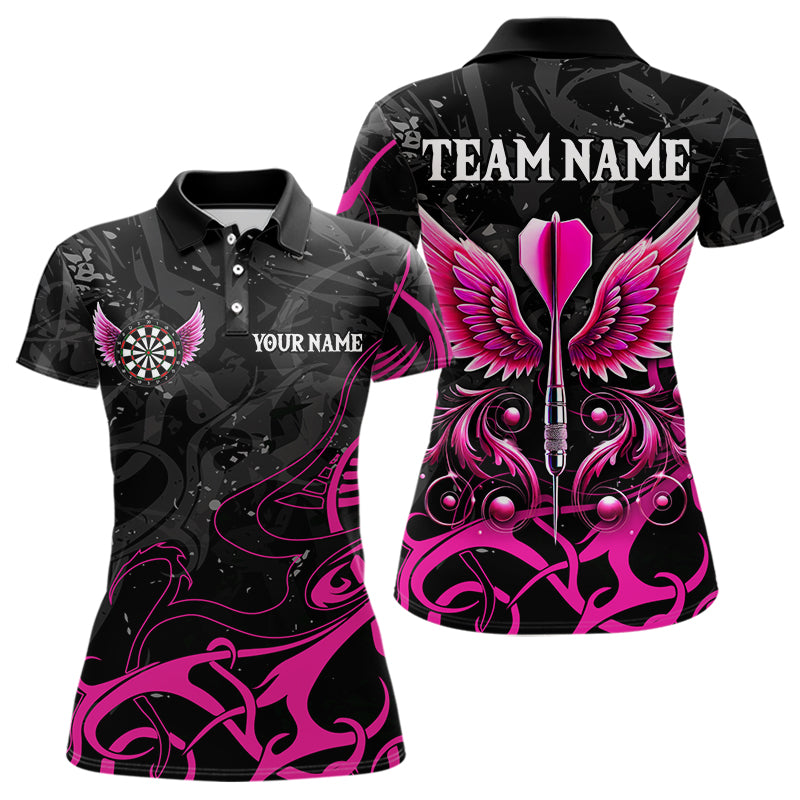 Personalized Pink Black Arrow Wings Dart Custom Dart