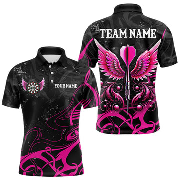 Personalized Pink Black Arrow Wings Dart Custom Dart