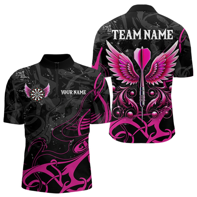 Personalized Pink Black Arrow Wings Dart Custom Dart