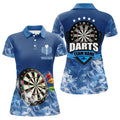 Personalized Blue 3D Dartboard Smoke Darts Custom Team Name Darts
