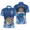 Personalized Blue 3D Dartboard Smoke Darts Custom Team Name Darts