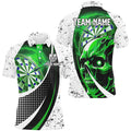 Customized Grunge Green Dartboard 3D Printed Skull Darts, Team League Darts