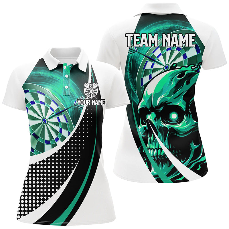Personalized Turquoise Dartboard 3D Printed Skull Darts Team League Darts
