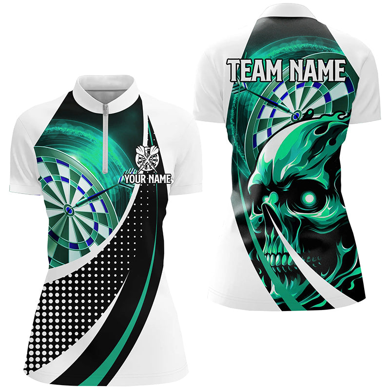 Personalized Turquoise Dartboard 3D Printed Skull Darts Team League Darts