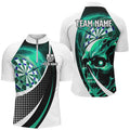 Personalized Turquoise Dartboard 3D Printed Skull Darts Team League Darts