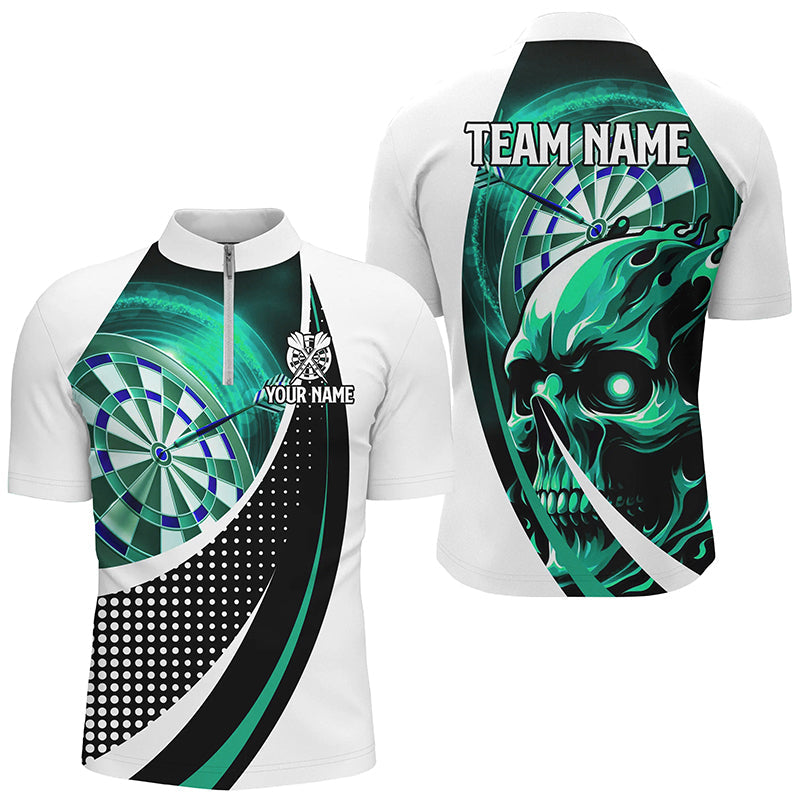 Personalized Turquoise Dartboard 3D Printed Skull Darts Team League Darts
