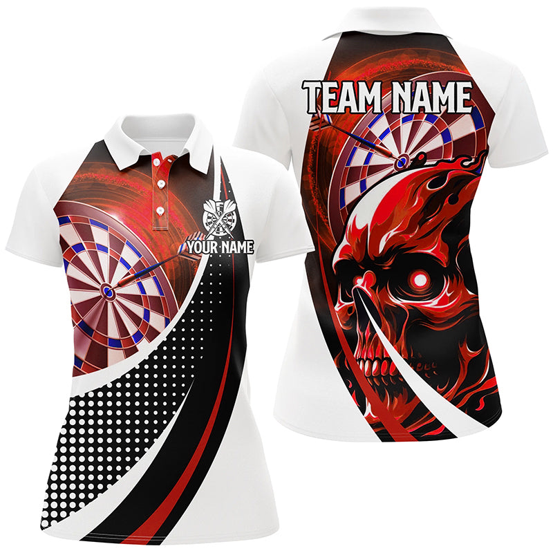 Personalized Red Dartboard 3D Printed Skull Darts Custom Team League Darts