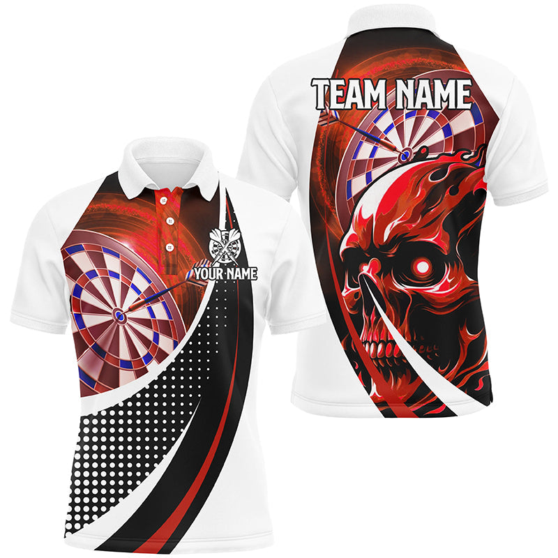 Personalized Red Dartboard 3D Printed Skull Darts Custom Team League Darts