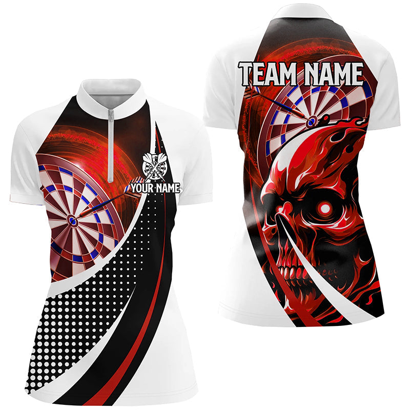 Personalized Red Dartboard 3D Printed Skull Darts Custom Team League Darts