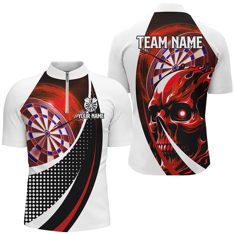 Personalized Red Dartboard 3D Printed Skull Darts Custom Team League Darts