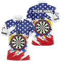 Colorful Dartboard American Flag Custom Patriotic Darts, Darts Team |White