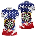 Colorful Dartboard American Flag Custom Patriotic Darts, Darts Team |White