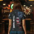 Smoke American Flag Darts, Quarter-Zip Custom Patriotic Dart Dart