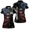 Smoke American Flag Darts, Quarter-Zip Custom Patriotic Dart Dart